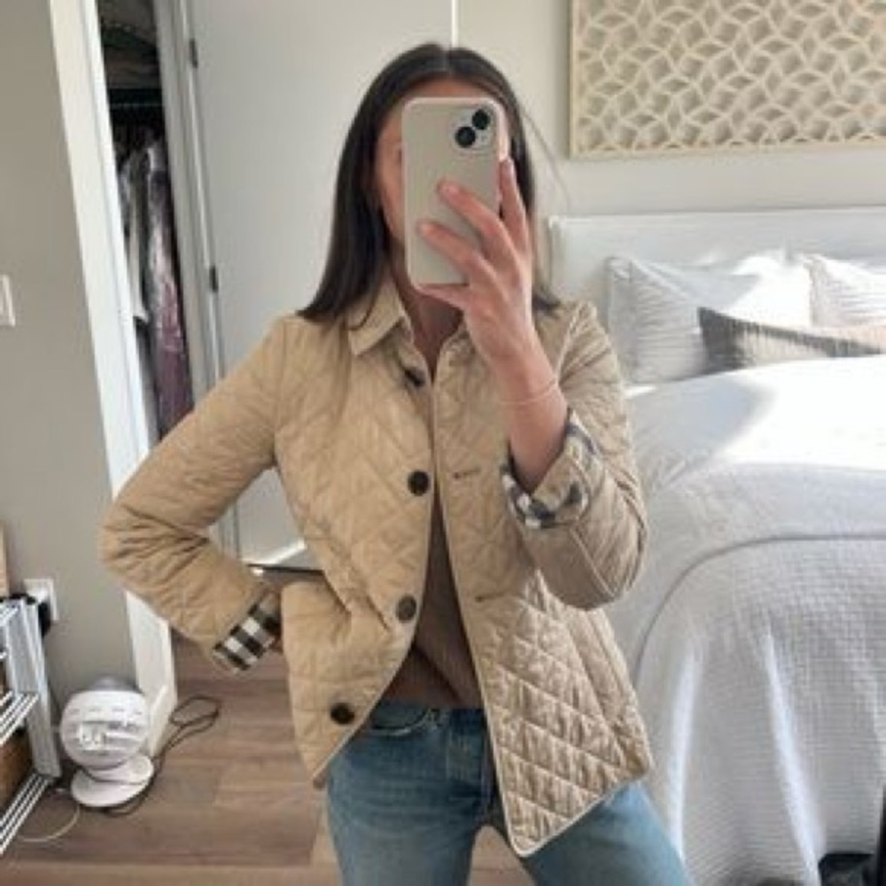 QUILT JACKET BROWN